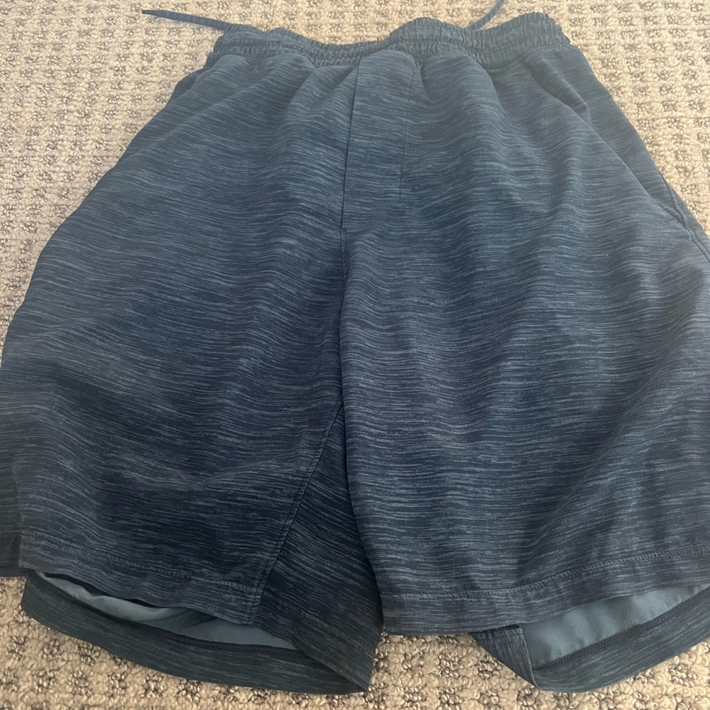 Men’s lululemon Linerless Pace breaker 7inch shorts. They are navy.